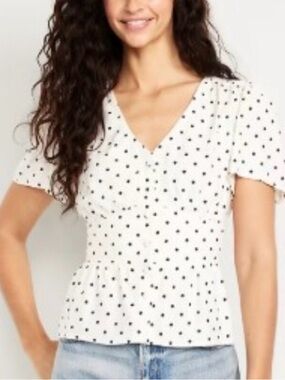 Old Navy Polka Dot Blouse
